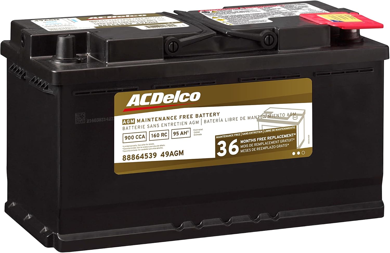 ACDelco Gold 49AGM BCI Group 49 Battery S6126