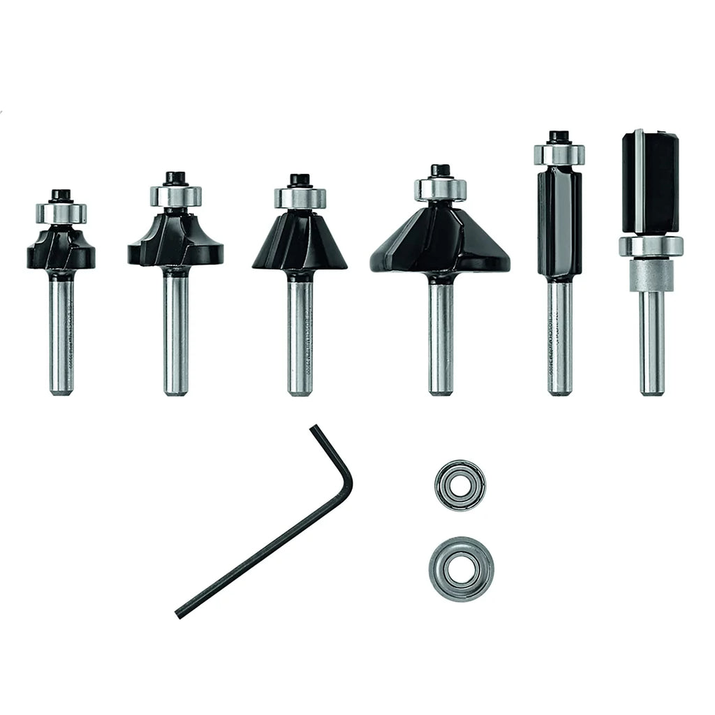 Bosch Genuine 6 pc. Carbide-Tipped Router Bit Set V571
