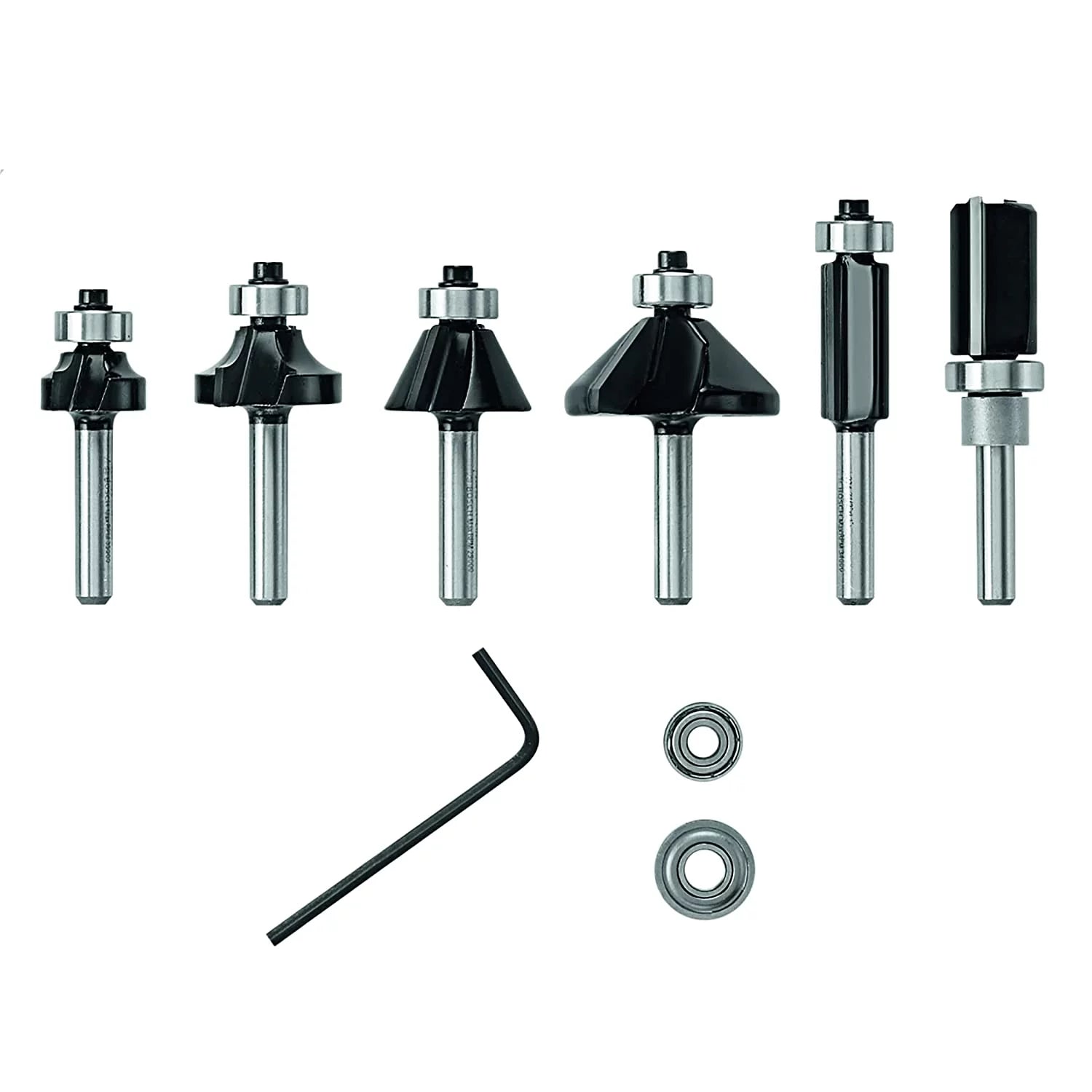 Bosch Genuine 6 pc. Carbide-Tipped Router Bit Set V571