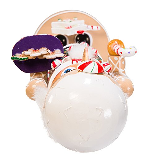 Kurt Adler 16-Inch Wooden Gingerbread Christmas Nutcracker Brown/Beige P61668