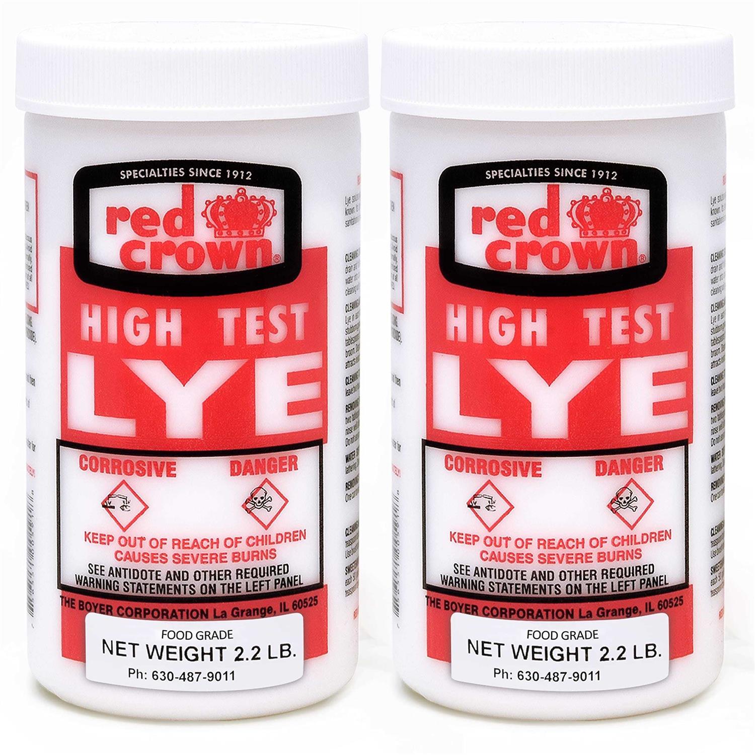 The Boyer Lye for Soap Making, Sodium Hydroxide Pure High Test Lye Food Grade, Caustic Soda, Drain Cleaner and Clog Remover - Shop Hardware Tools Online Store