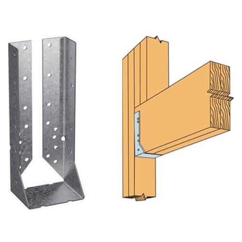 Simpson Strong-Tie HUC210-2 Galvanized Concealed-Flange Joist Hanger for Double 2x10 T39452