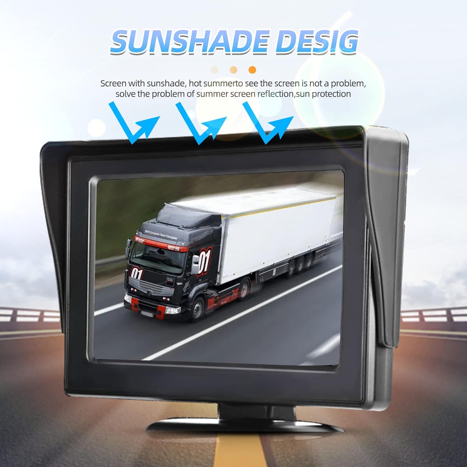 Wireless Backup Camera with Monitor Kit 4.3" HD 1080P for Trucks, Vans, SUVs, Pickup G257