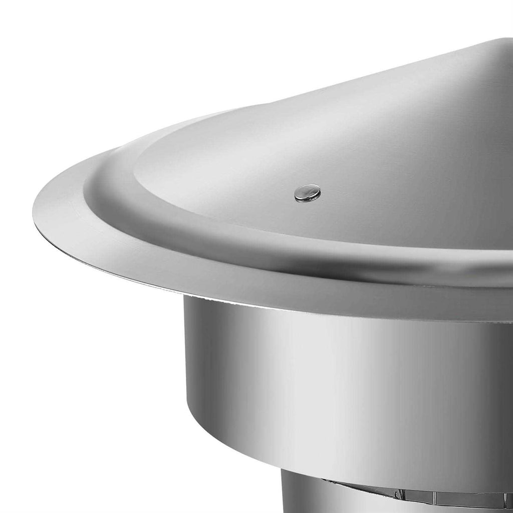 VEVOR Chimney Cap 6 inch 304 Stainless Steel Round Roof Rain Cap L3145