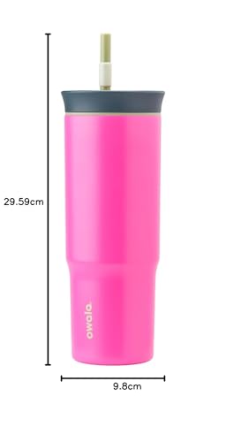 Owala Stainless Steel Insulated Travel Tumbler 40 oz Dusty Pink X1735