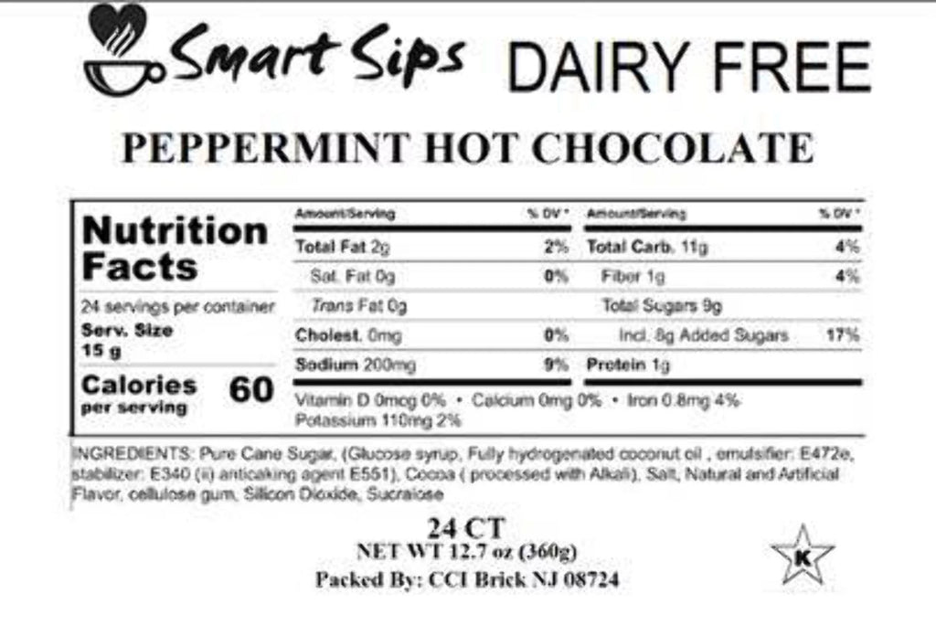Peppermint Hot Chocolate Dairy-Free Cocoa Pods for Keurig K-Cup Brewers E923609