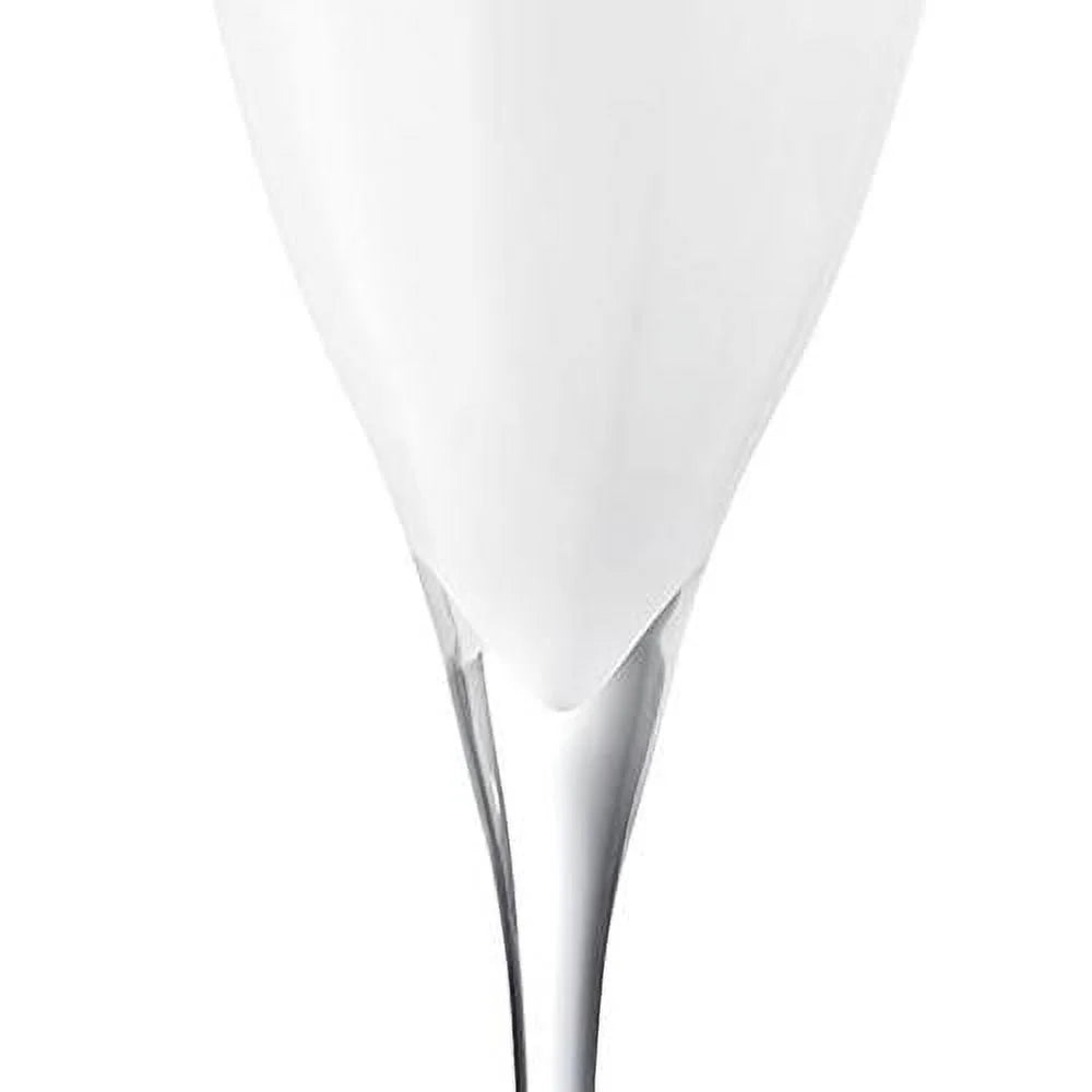 Toasting Flute Glasses Set of 6 Crystal - White - 11 oz A64526