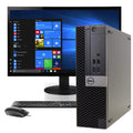 Dell OptiPlex 7040 Small Business PC, 22" LCD Monitor, Gen 6 Core i5-6500, 16GB DDR4 RAM, 1 TB, Windows 10 Pro, Desktop Computer, HDMI, 2 Displayport