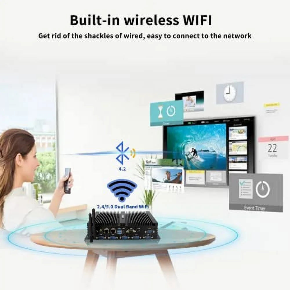 Industrial Mini PC Windows 10 Celeron J4125 16GB RAM 512GB SSD Dual LAN B79133