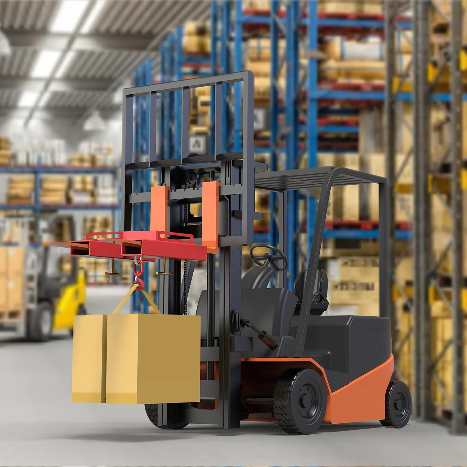 ELITEWILL Forklift Lifting Hook, 6600lbs Capacity, Red with Swivel Hook Q7213