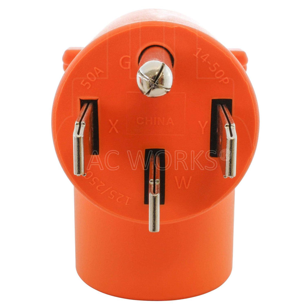 AC WORKS 4-Prong Dryer Adapter 14-50P to 14-30R C18334