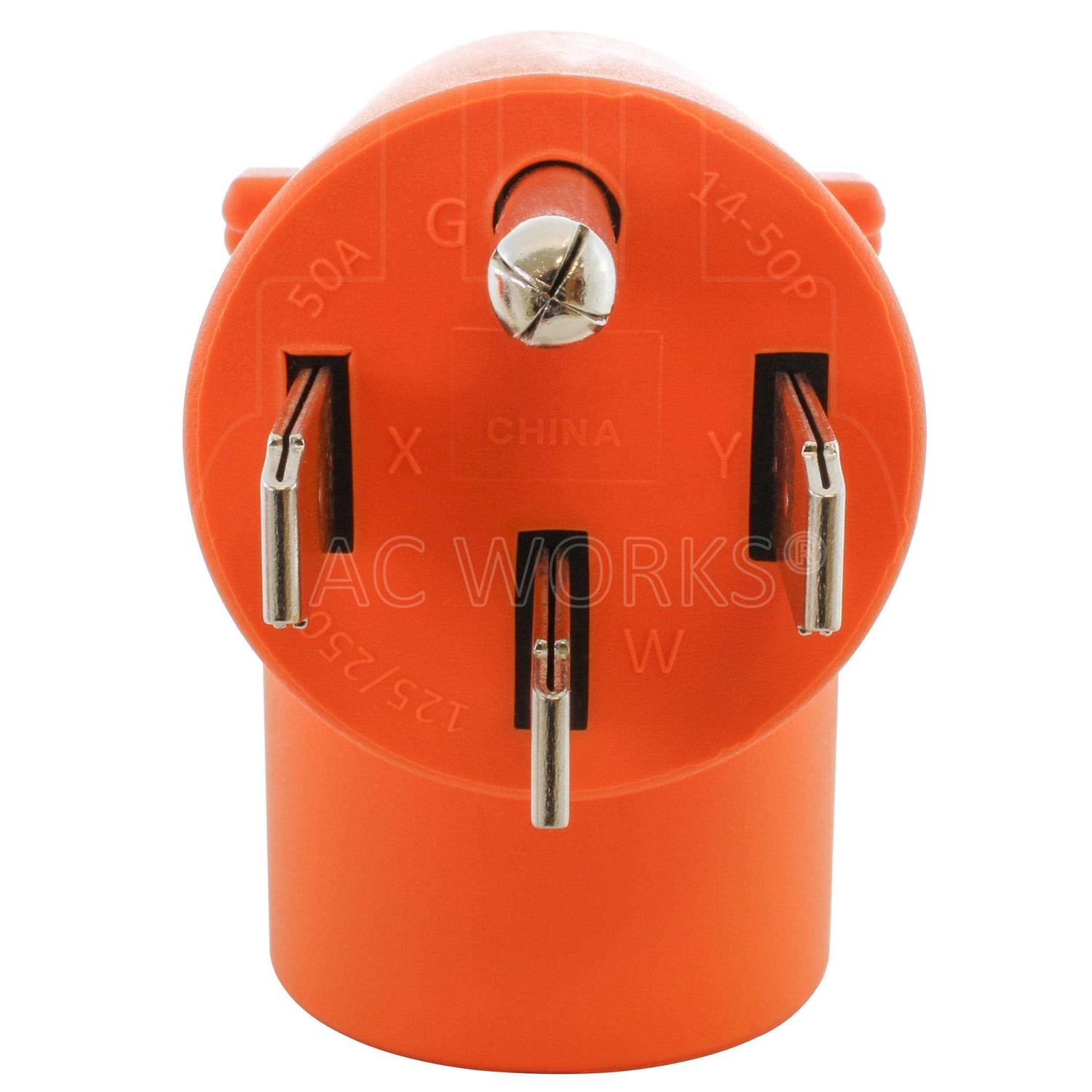 AC WORKS 4-Prong Dryer Adapter 14-50P to 14-30R C18334