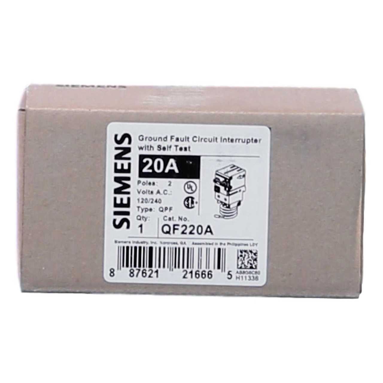 Siemens QF220A Circuit Breaker U5857