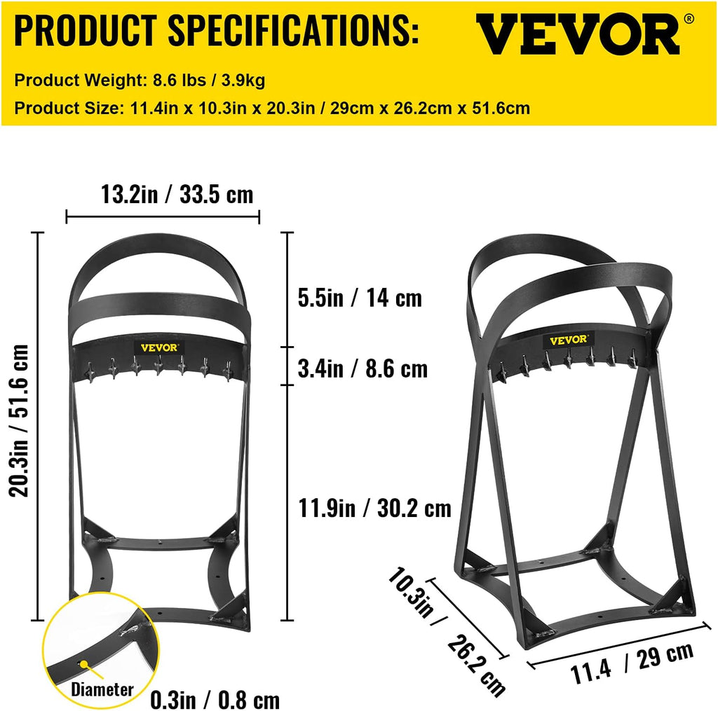 VEVOR Manual Log Splitter for 8" Diameter Wood, Q235 Steel, Pack of 2 W1642