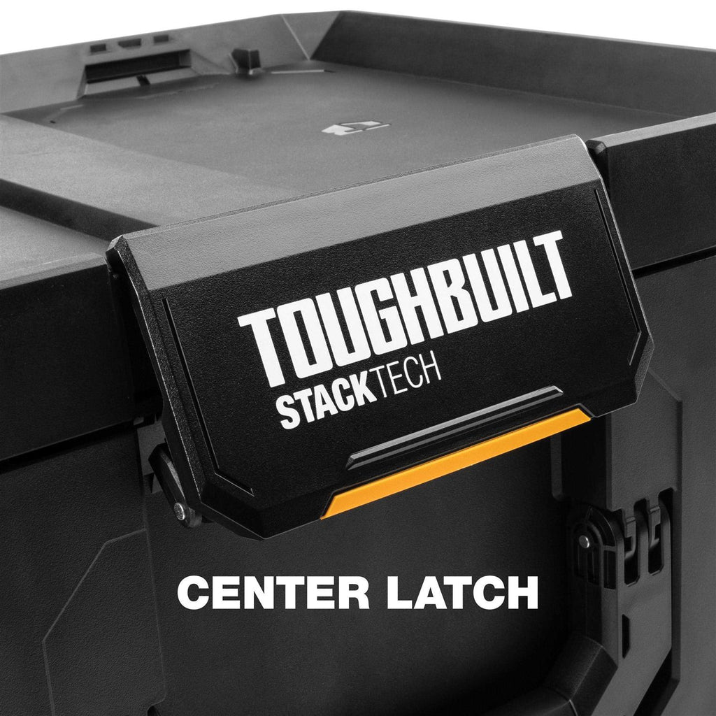 TOUGHBUILT STACKTECH Large 21-in Black Plastic Lockable Tool Box F970