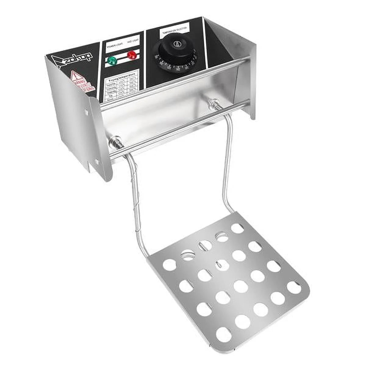 Stainless Steel Double-Cylinder Electric Fryer 12L Commercial Countertop L796788