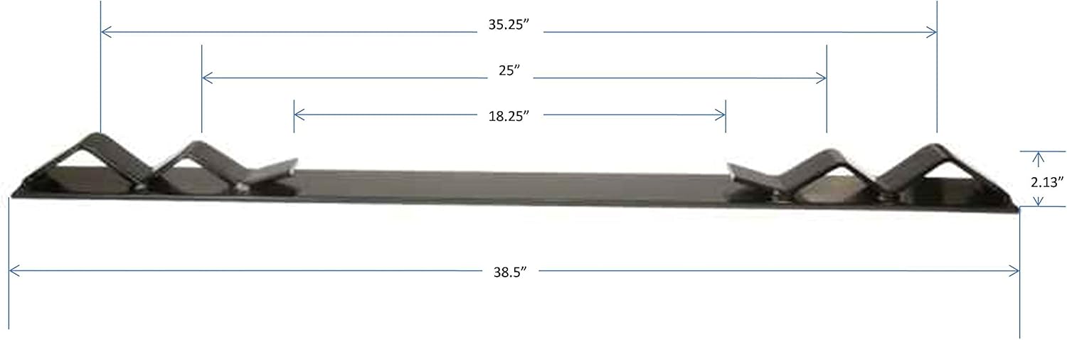 Mytee Products 4 Pack Heavy Duty Coil Rack, 33" Long Flatbed Trailer Steel Coils D17121