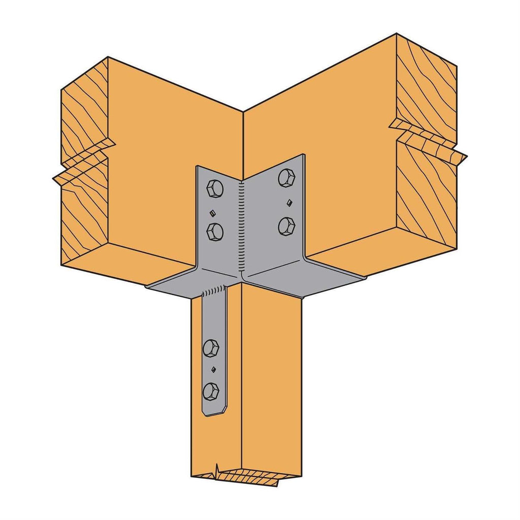 Simpson Strong-Tie ECCLR666 L-Shape End Column Cap for 6x Post F6298