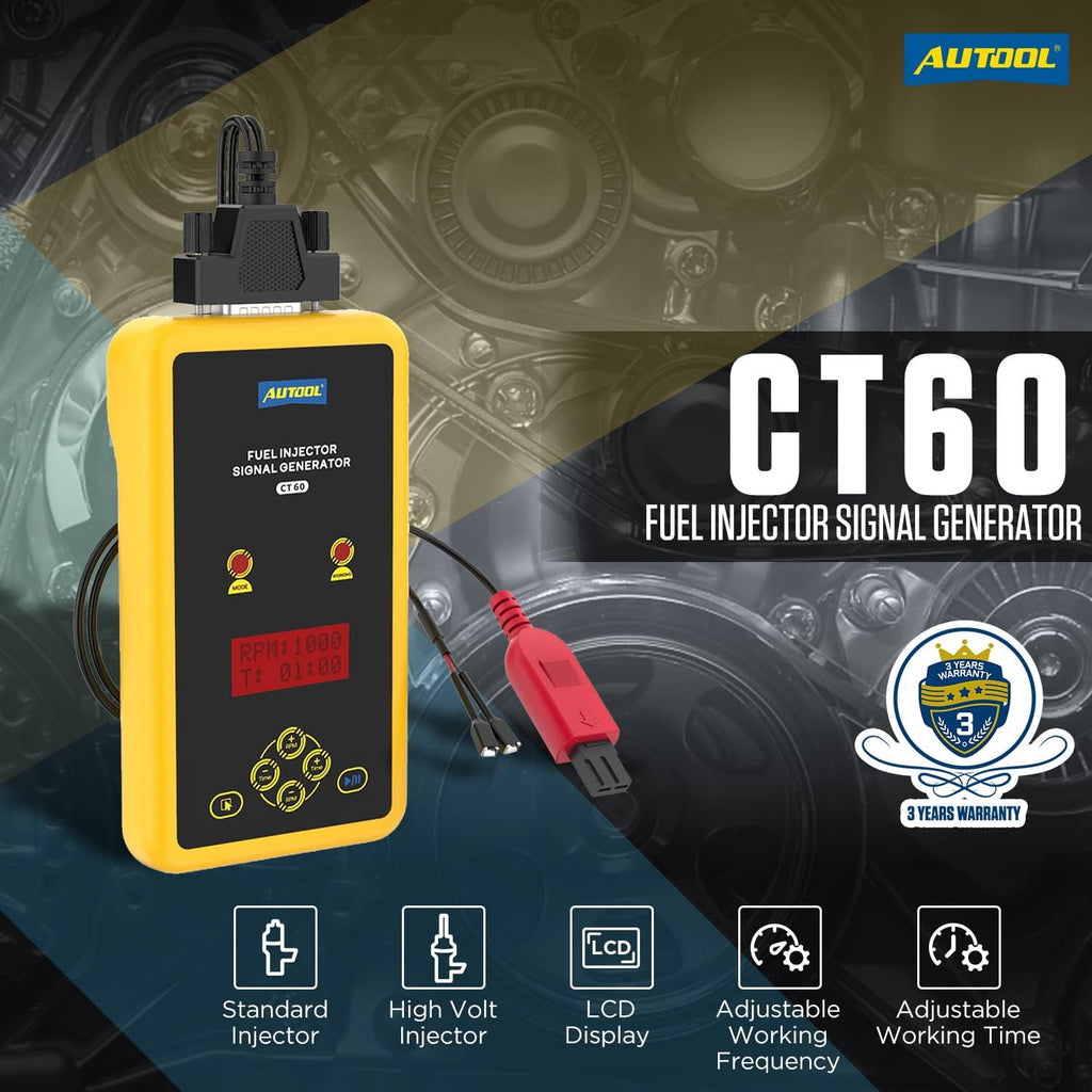 AUTOOL Fuel Injector Signal Generator Tester 12V, 2 Pack N11932