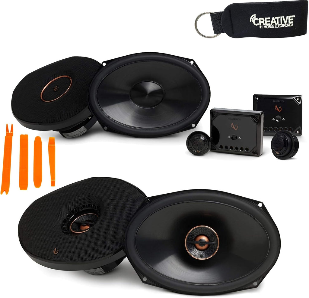 Infinity Reference - REF-9630CX 6x9 2-Way Component System, and REF-9632IX 6x9 2-Way Car Audio Speakers Package