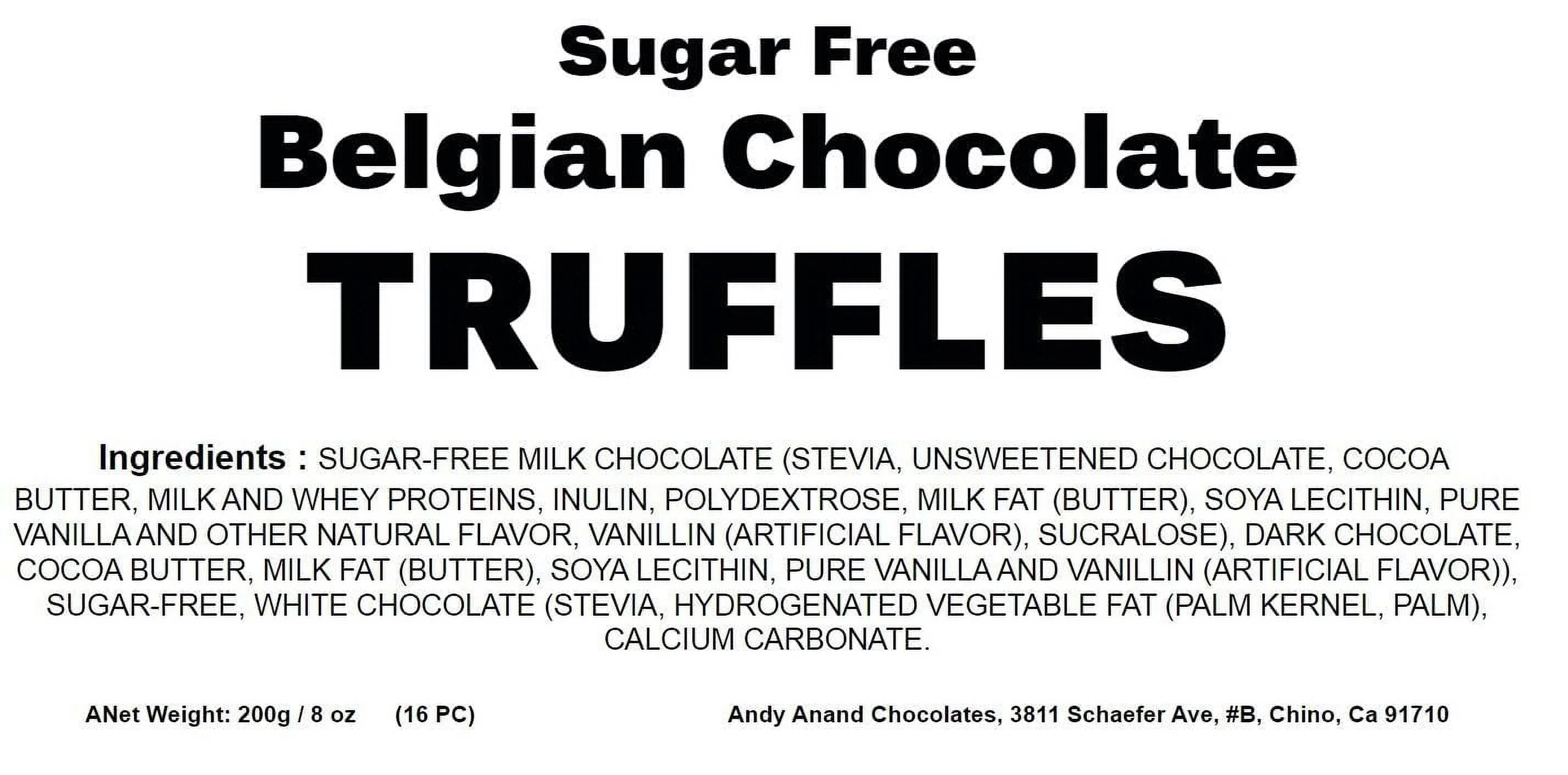 Belgian Chocolate Sugar Truffles 16 Pieces Gift Boxed A5387