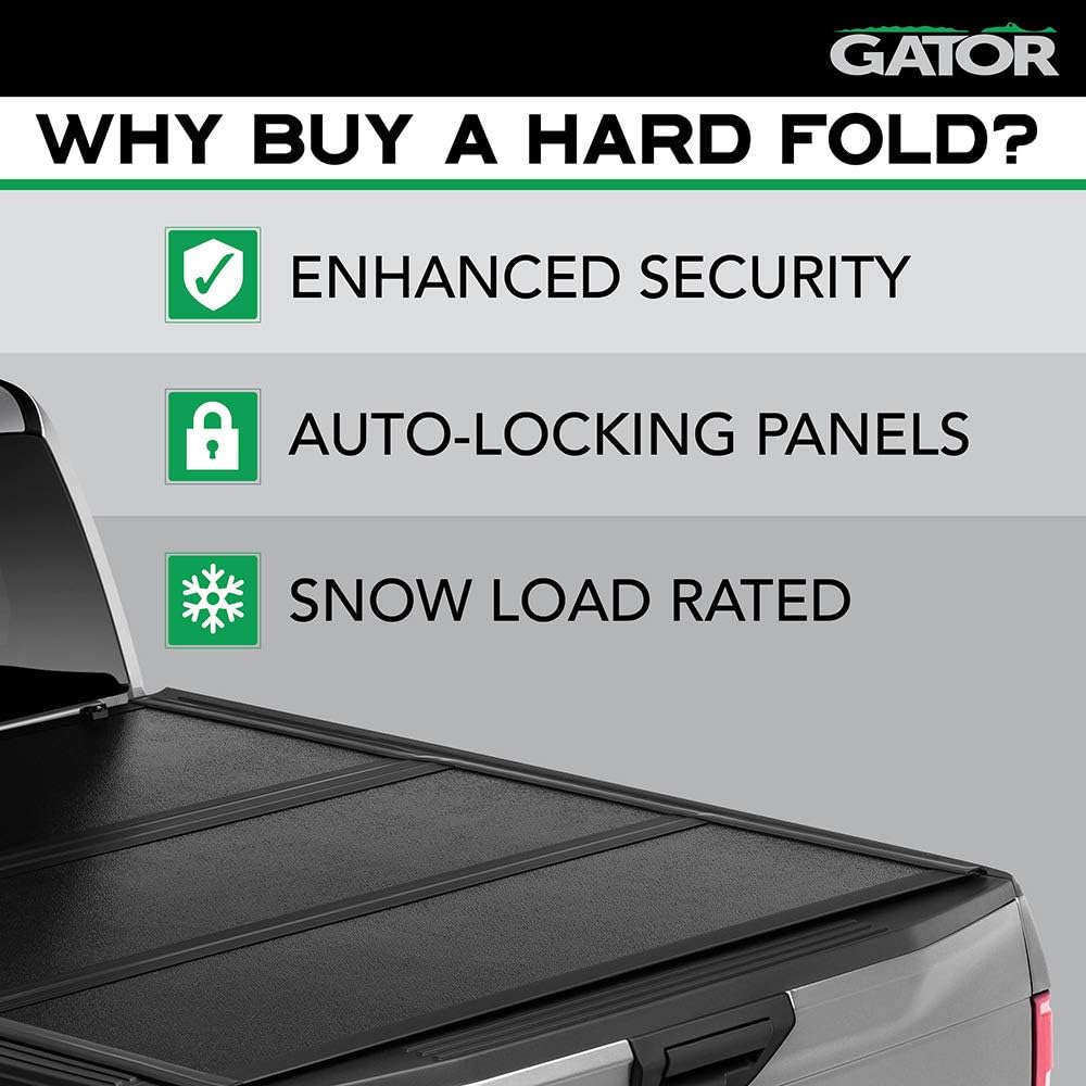 Gator EFX Hard Tri-Fold Truck Bed Tonneau Cover for 2019-2022 Ford Ranger 5'1" Bed N697