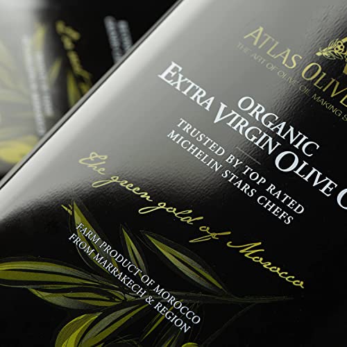 Atlas 3 LT Organic Cold Press Extra Virgin Olive Oil from Morocco O4632