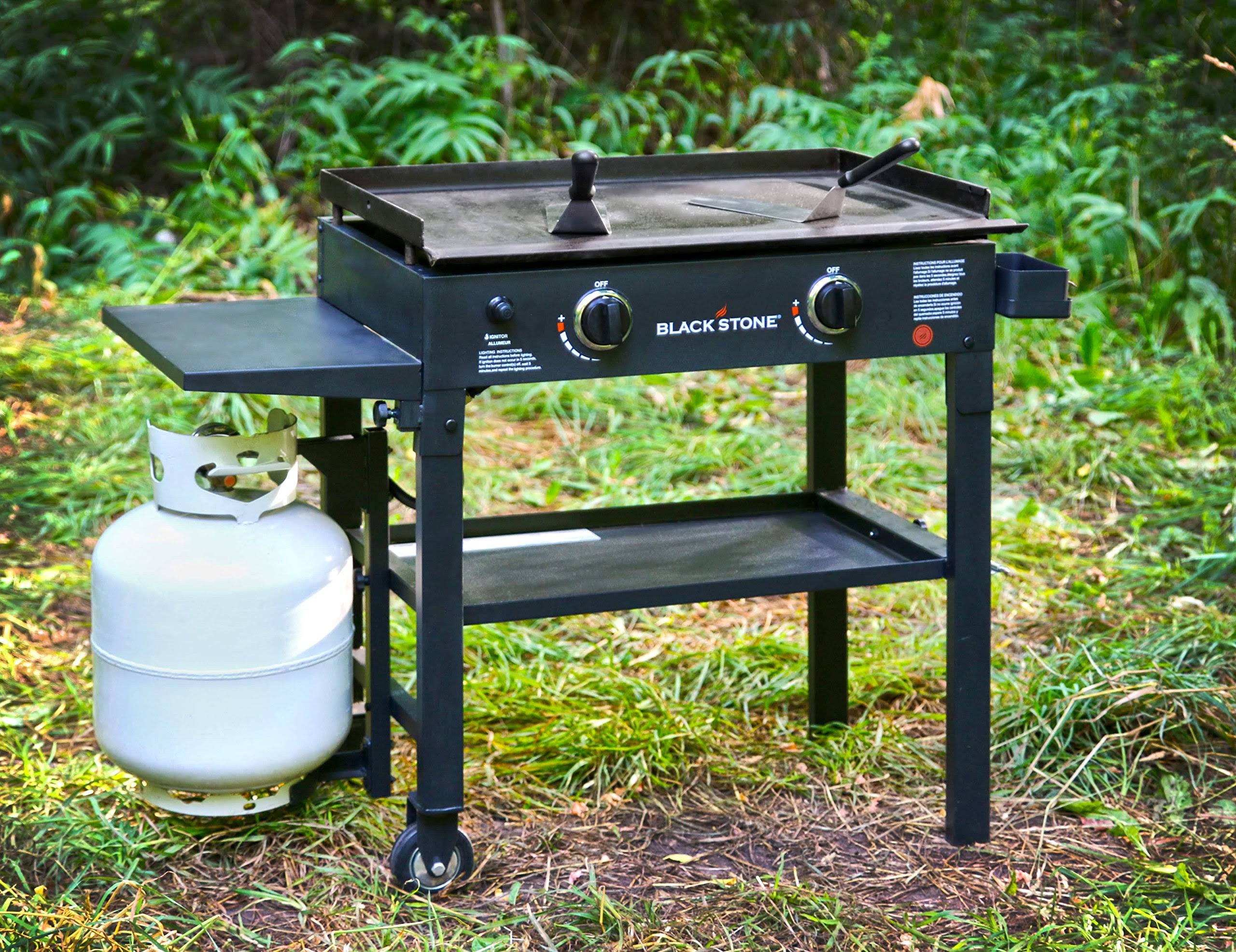 Blackstone 28 in 2-Burner Propane Gas Grill with Griddle Top N334