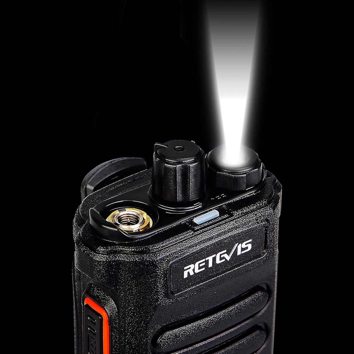Retevis RT86 Two Way Radios Long Range Rechargeable 2600mAh with Shoulder Mic (4 Pack) O392380
