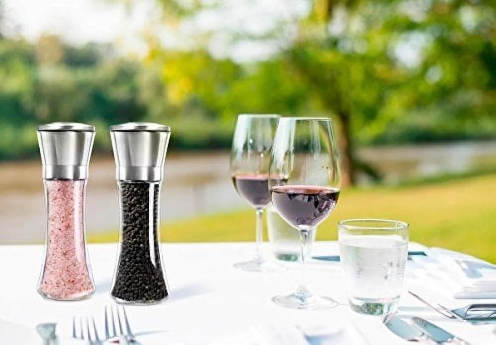 Levav Stainless Steel Salt and Pepper Grinder Set of 2 B963121