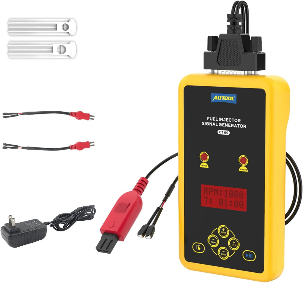 AUTOOL Fuel Injector Signal Generator,Automotive Fuel Injector Tester 12V，Automotive Fuel Injection System Cleaner Pack of 2