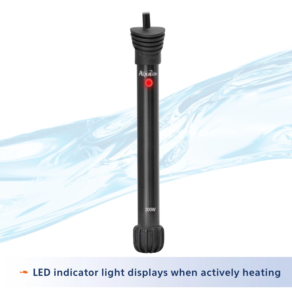 Aqueon Preset Aquarium Heater 200W Black C6130