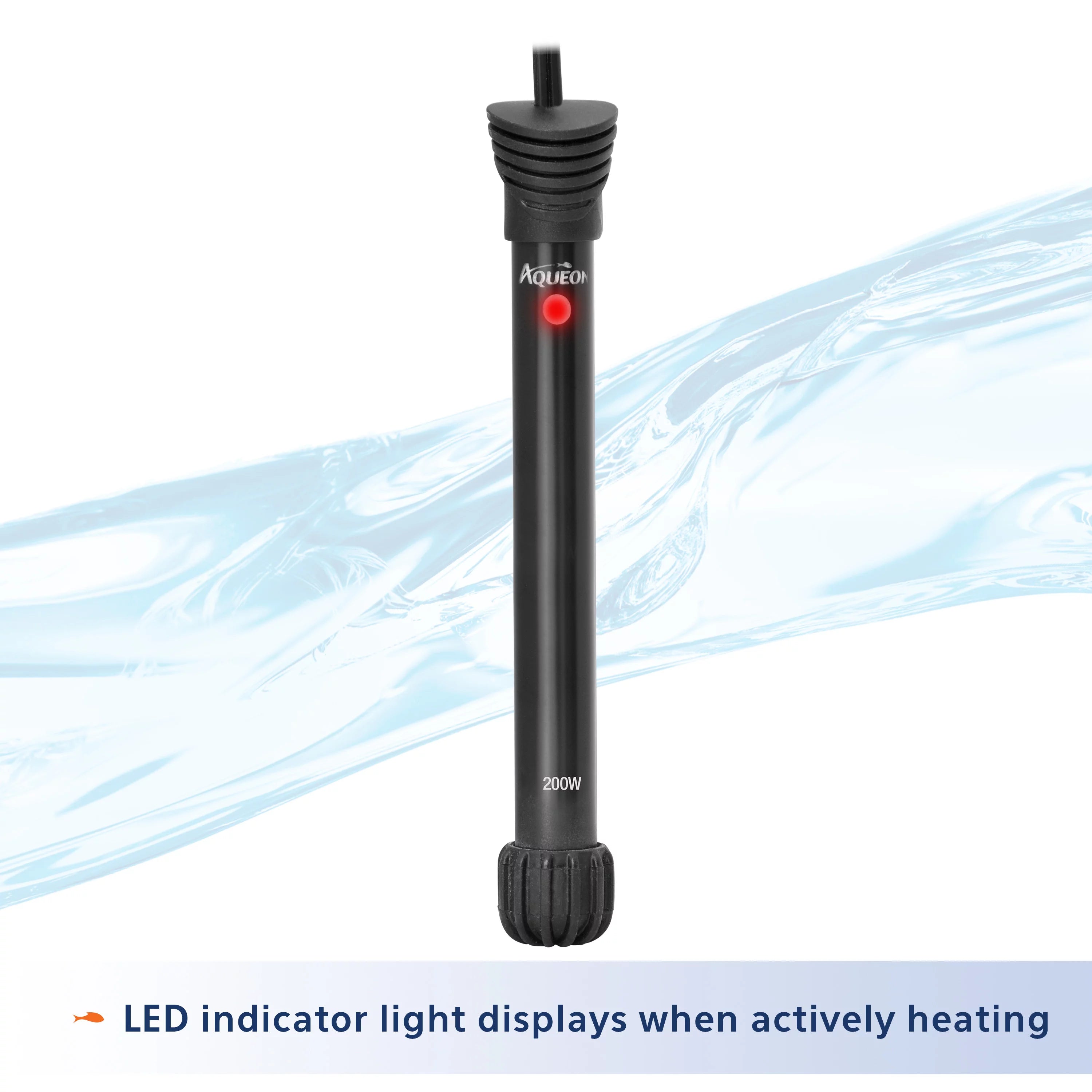 Aqueon Preset Aquarium Heater 200W Black C6130