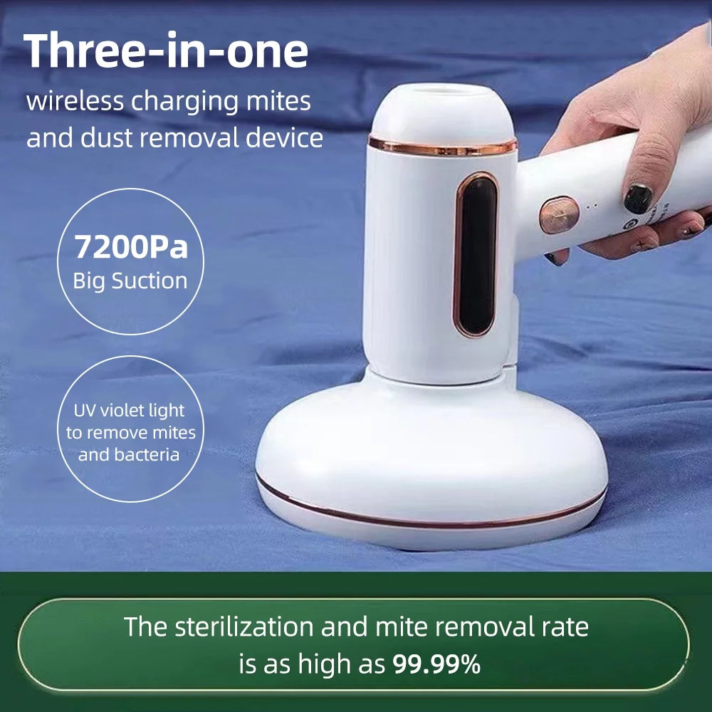 moobody Mite Removal Instrument Wireless Handheld Vacuum Cleaner with UV Lamp J985