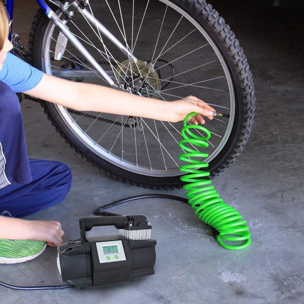 Slime 40063 Tire Inflator, Portable Air Compressor for Car, SUV, 4x4, 12V, Digital Display Y45763