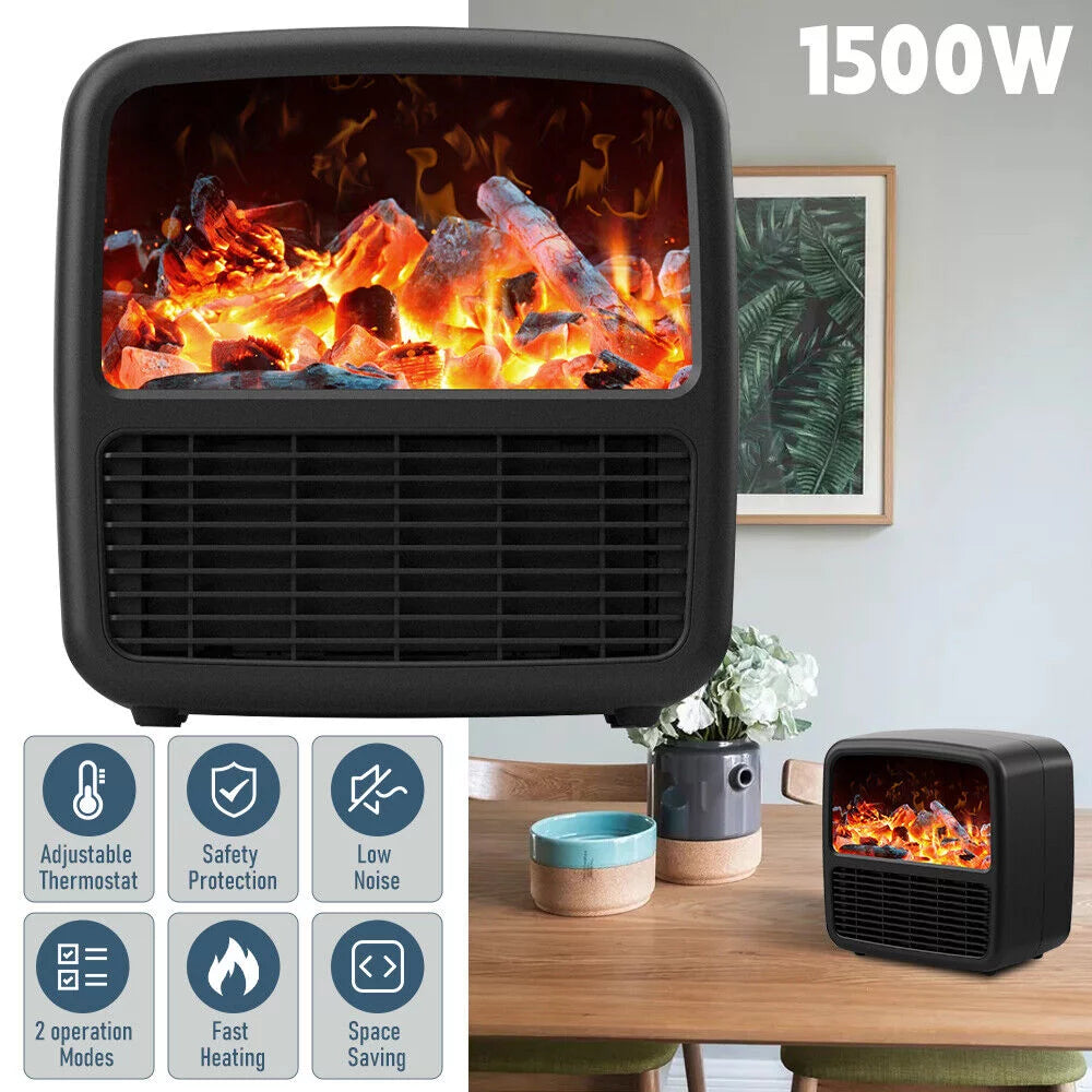 1500W Portable Electric Ceramic Space Heater with Adjustable Thermostat Z41180