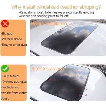 Tintvent Windshield Gasket, Glass Rubber Seal for Car, Truck and Van, 13 Feet Z258168