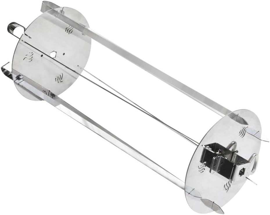 onlyfire Stainless Steel Rotating Skewer for Rotisserie Grill, 2 Pack O845255