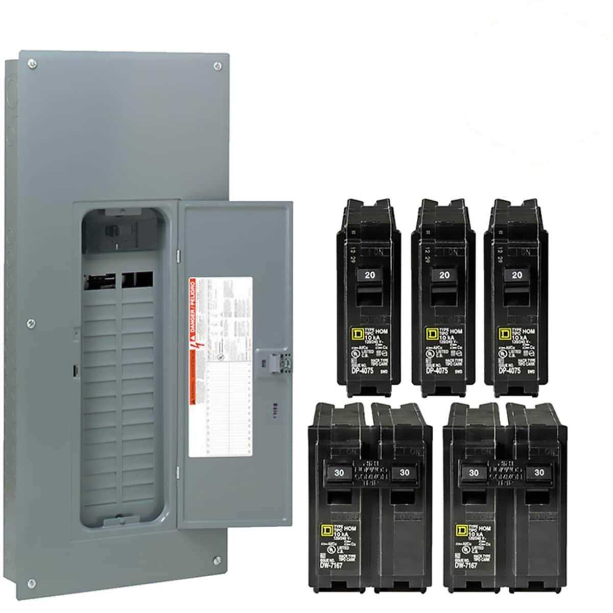 Square D Homeline 200A Main Breaker Load Center A208