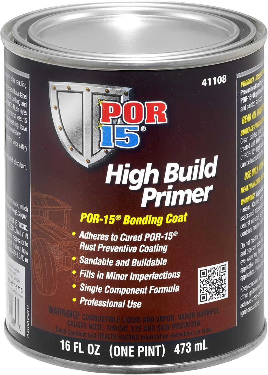 POR-15 High Build Primer 1 gal Sandable Bonding Coat, Pack of 2 E5050