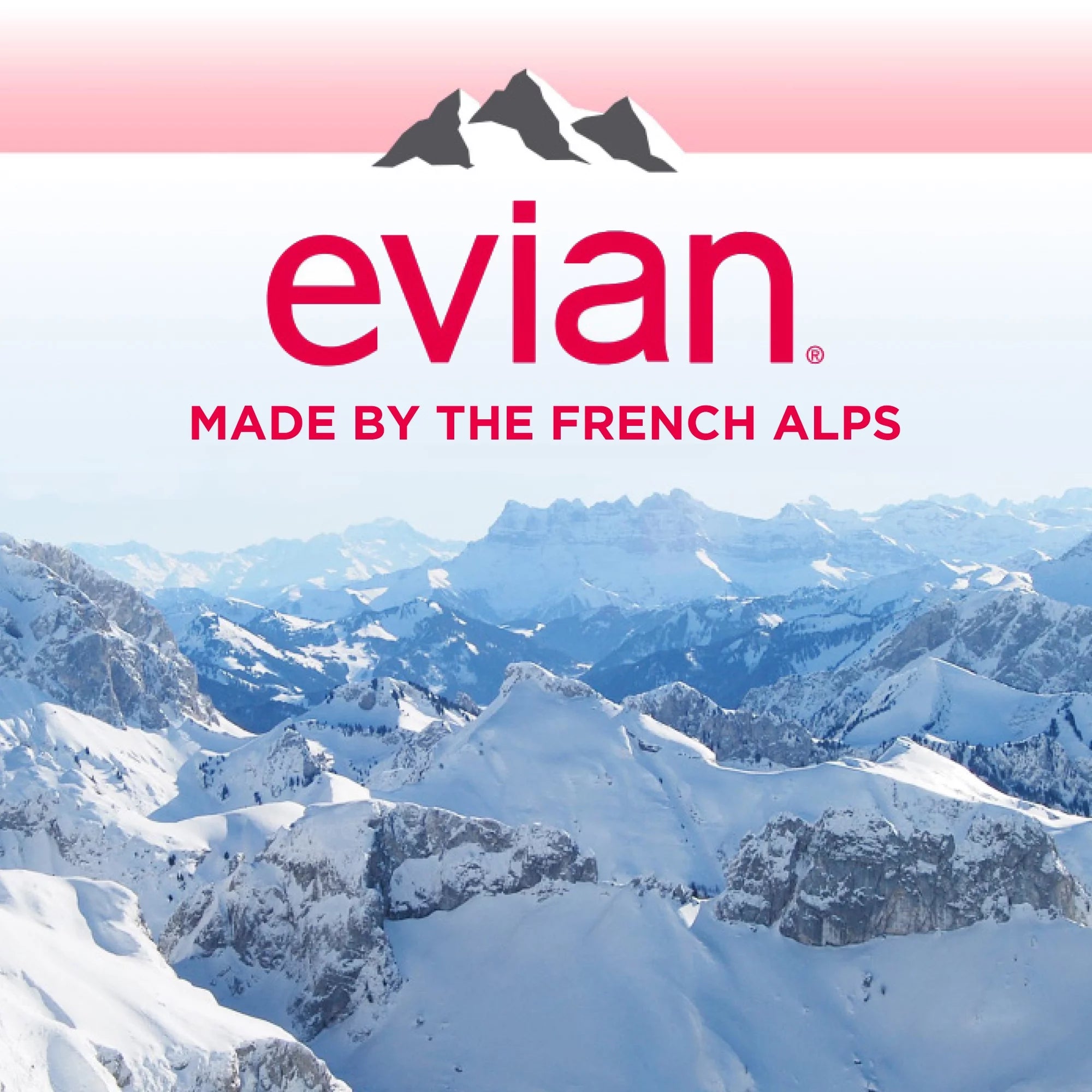 Evian Natural Spring Water, 16.9 Fl. Oz., 6 Count F85890