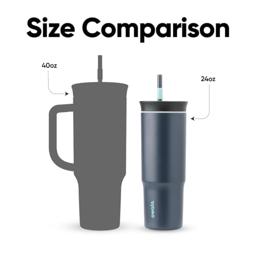 Owala Stainless Steel Insulated Travel Tumbler 40 oz Dusty Pink X1735
