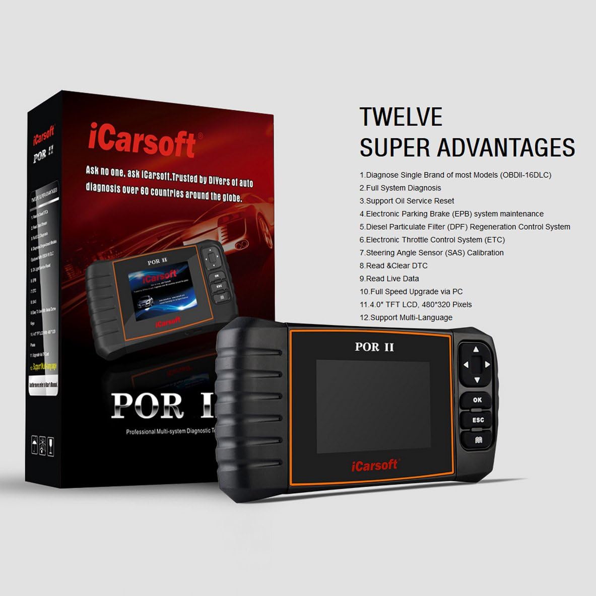iCarsoft POR-II Porsche OBD-II Scanner Tool M167