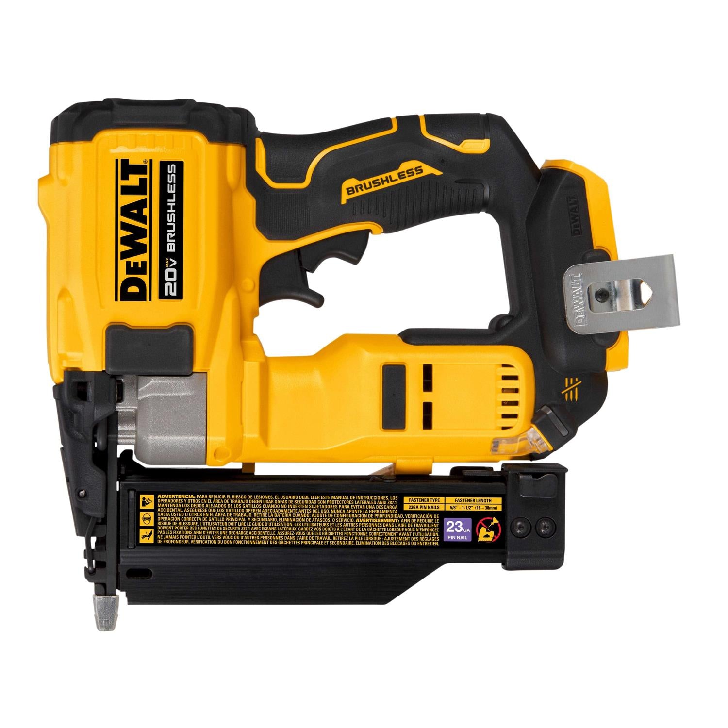 DEWALT ATOMIC 20V MAX 23-Gauge Brushless Cordless Pin Nailer DCN623B - Shop Hardware Tools Online Store