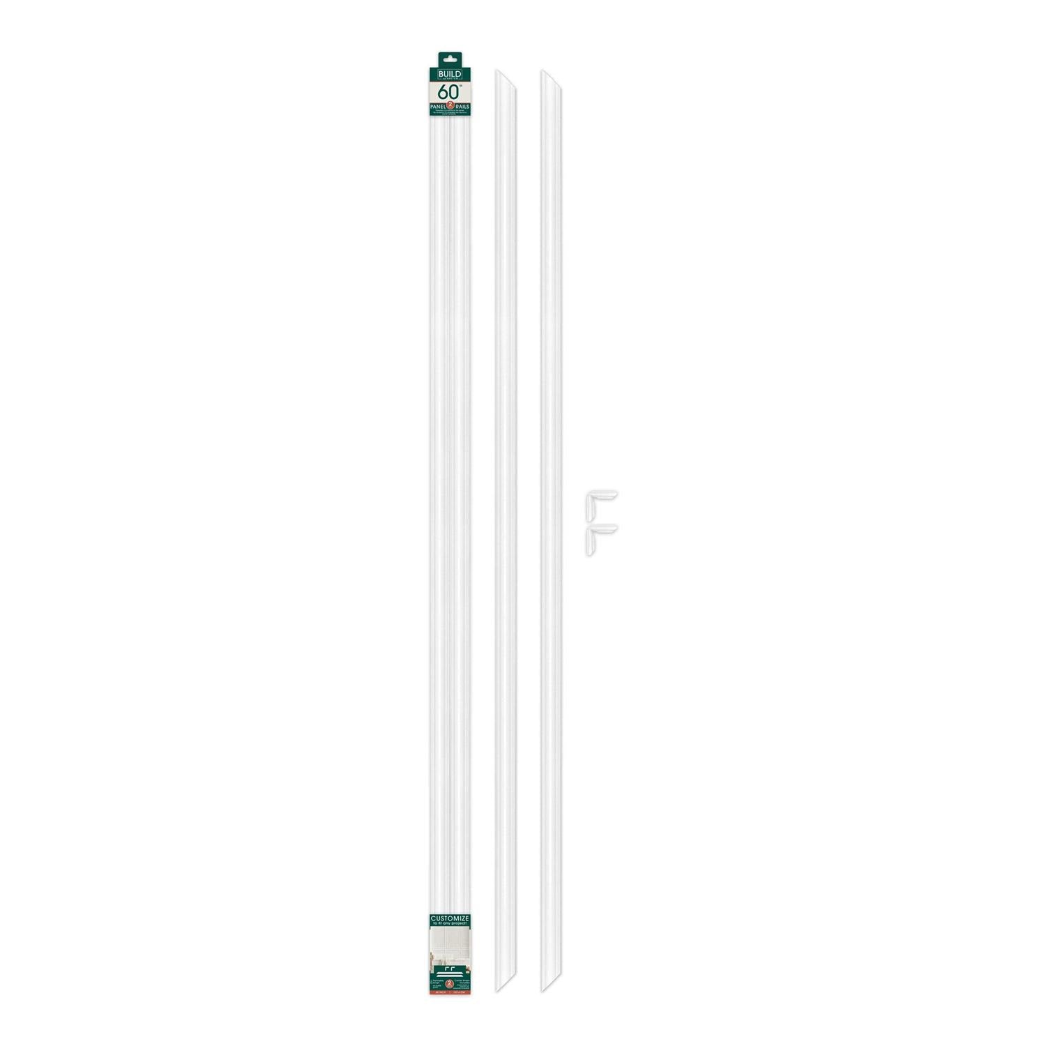 BUILD and BATTEN 2 Pack Panel Rail Kit Unfinished Polystyrene Wall Panel Moulding - Shop Hardware Tools Online Store