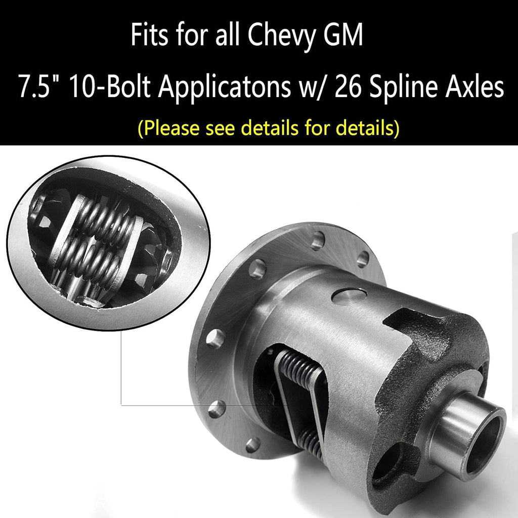 Gear & Axle Differential Posi Performance Limited Slip Differential for Chevy GM 7.5" / 7.625" 10 Bolt Rear End I797