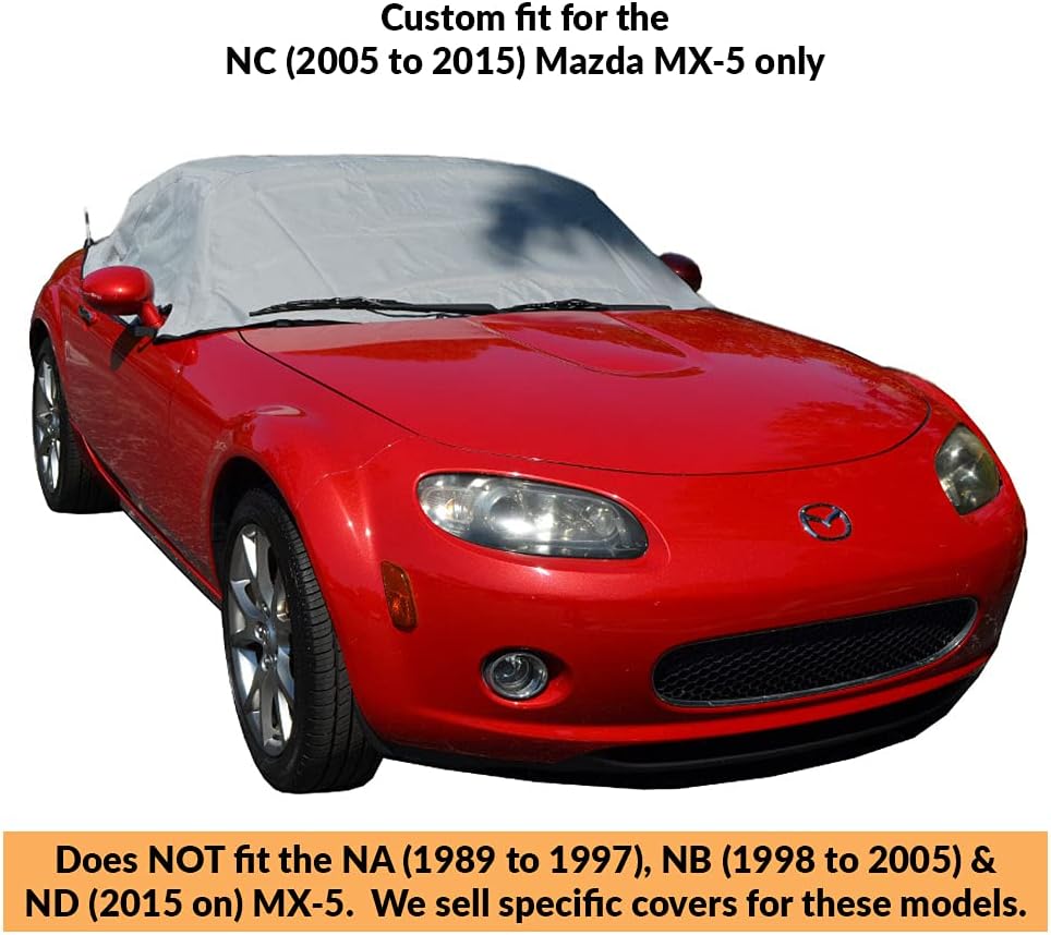 North American Custom Covers Soft Top Roof Protector Half Cover for Mazda Miata MX5 Mk3 NC D75801