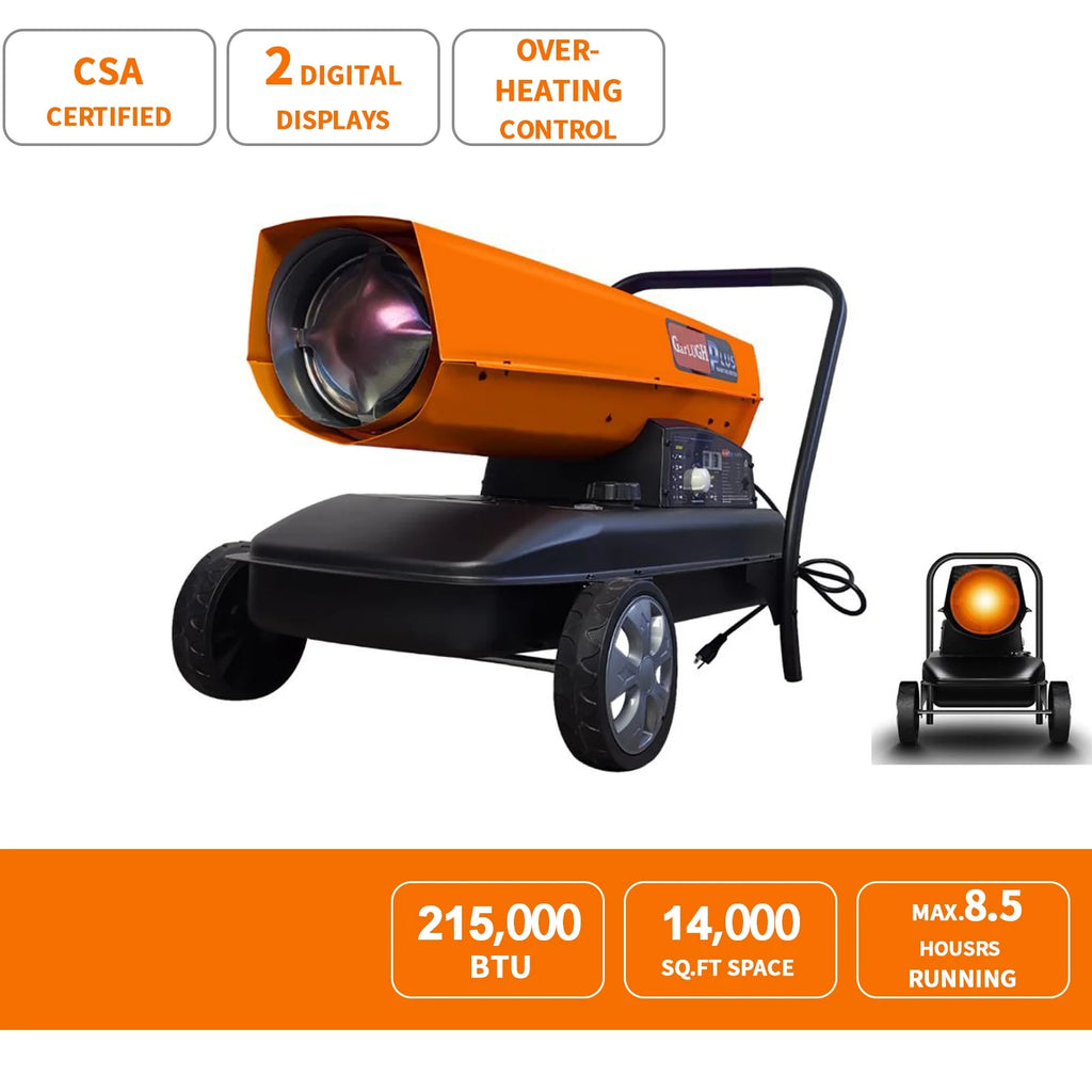 KEHOMY 220 Portable Kerosene/Diesel Heater with Thermostat Control J806