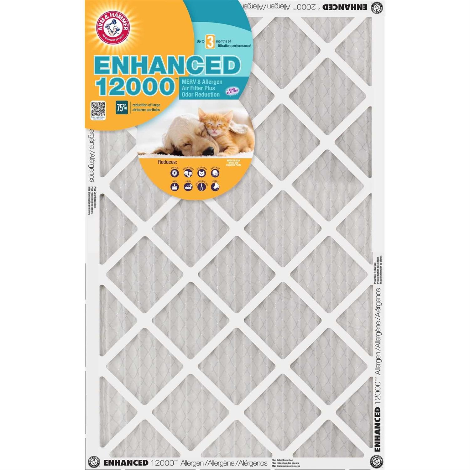 Arm &amp; Hammer Arm and Hammer Enhanced 12000 Allergen Air Filter - Shop Hardware Tools Online Store