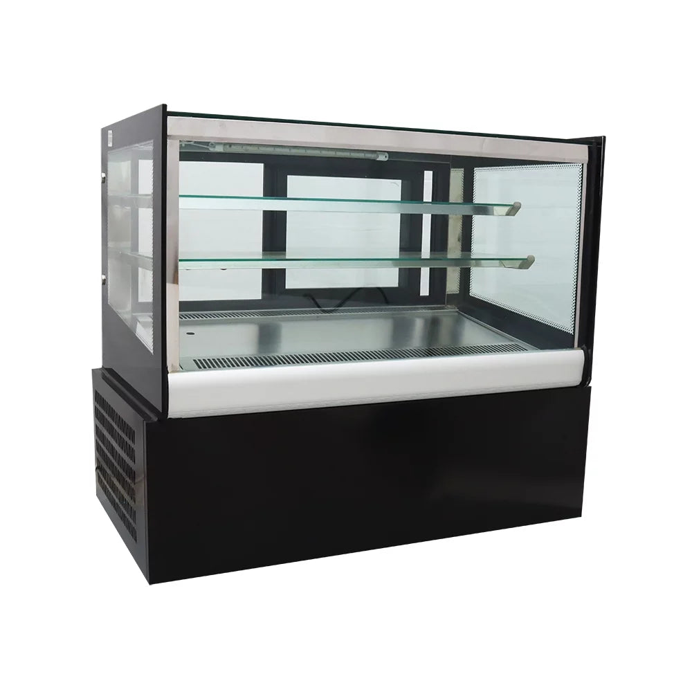 INTSUPERMAI 35" Refrigerated Cake Showcase Display Case with Back Sliding Door H90326